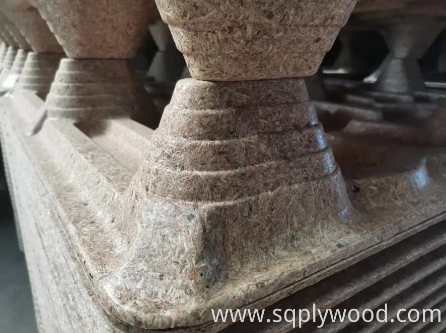 4-Way 1200× 1000mm High Load Mdi Glue Compressed Wood Pallet for Package